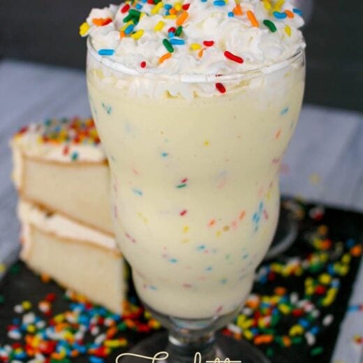 Funfetti Cake Batter Milkshake {5 Minute Treat} Lil' Luna