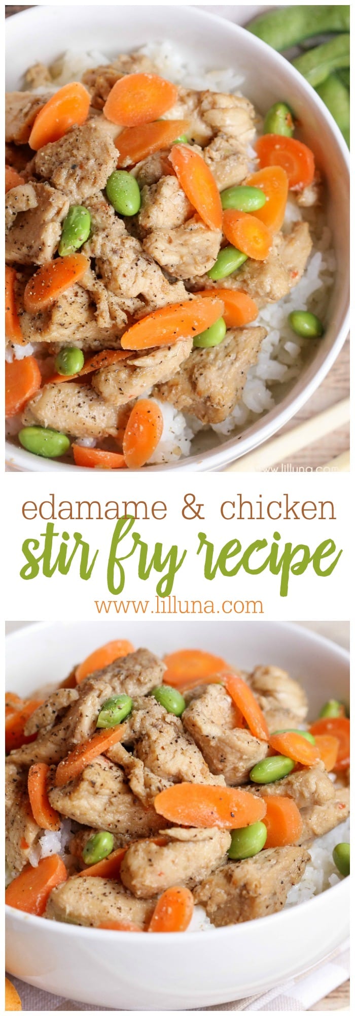 Edamame Chicken Stir Fry Lil' Luna