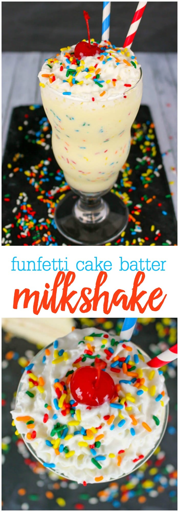 Funfetti Cake Batter Milkshake Lil' Luna