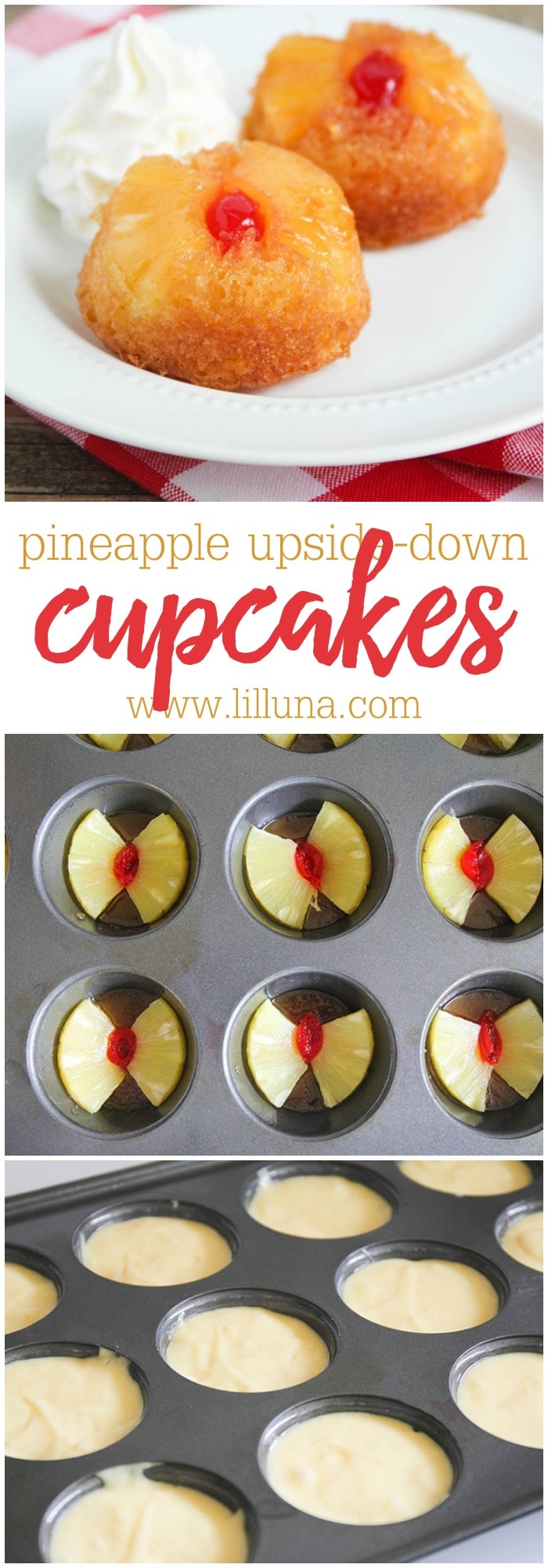 Pineapple Upside Down Cupcakes Recipe | Lil' Luna