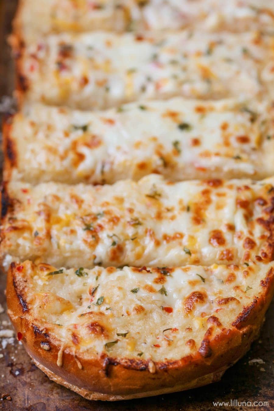 Garlic Bread recipe close up