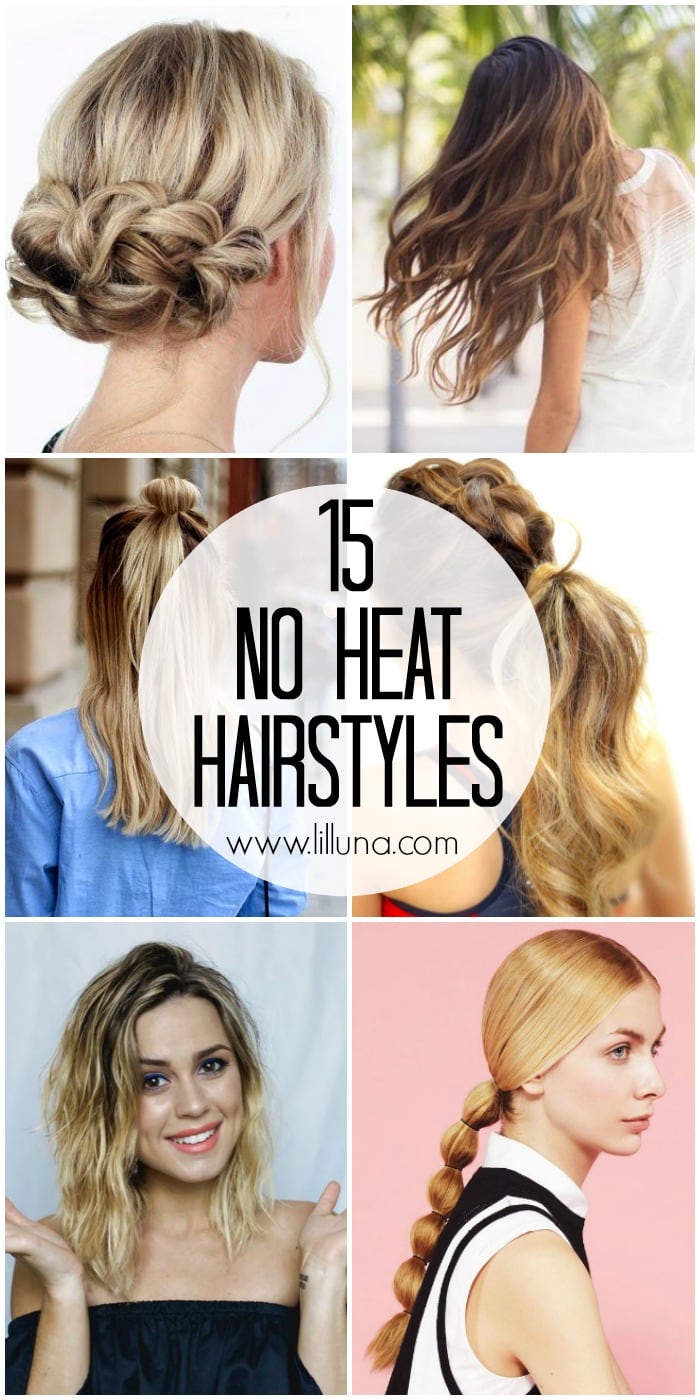 Updos For Short Hair No Heat