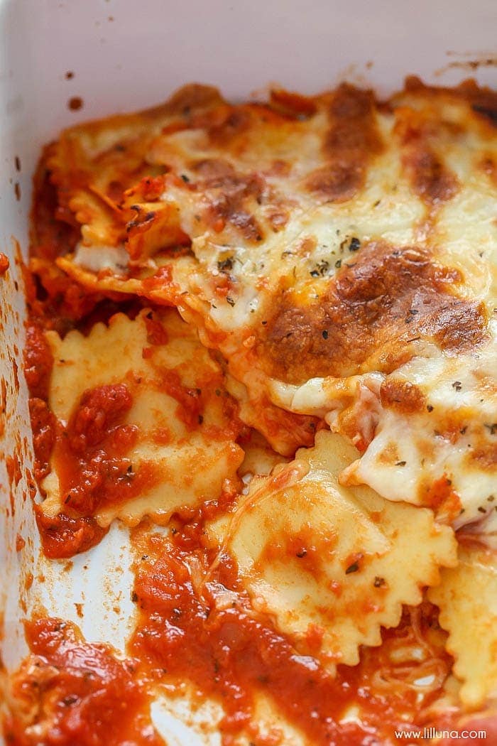 Easy Cheesy Baked Ravioli Lil Luna