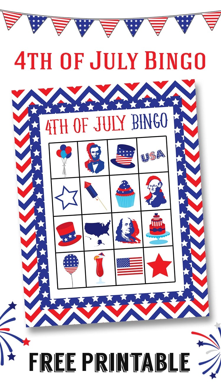 FREE 4th Of July Bingo Printable Lil #39 Luna