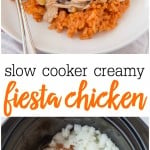 {CREAMY} Slow Cooker Fiesta Chicken | Lil' Luna