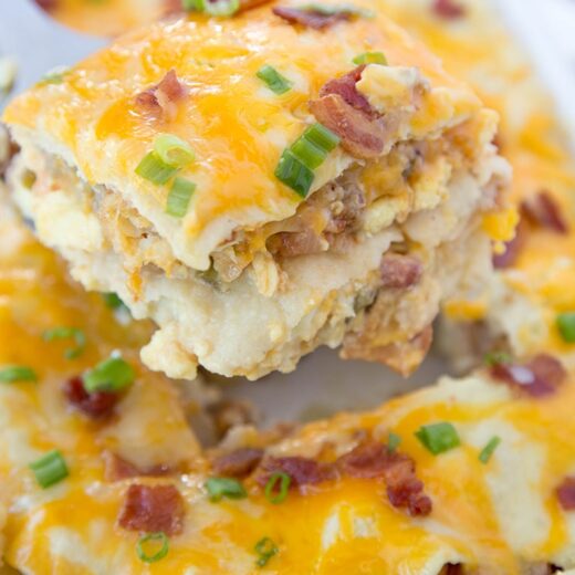 Breakfast Enchilada Casserole Recipe | Lil' Luna