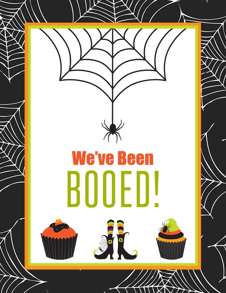 FREE You've Been Booed Printable Neighborhood Boo Tradition Lil' Luna