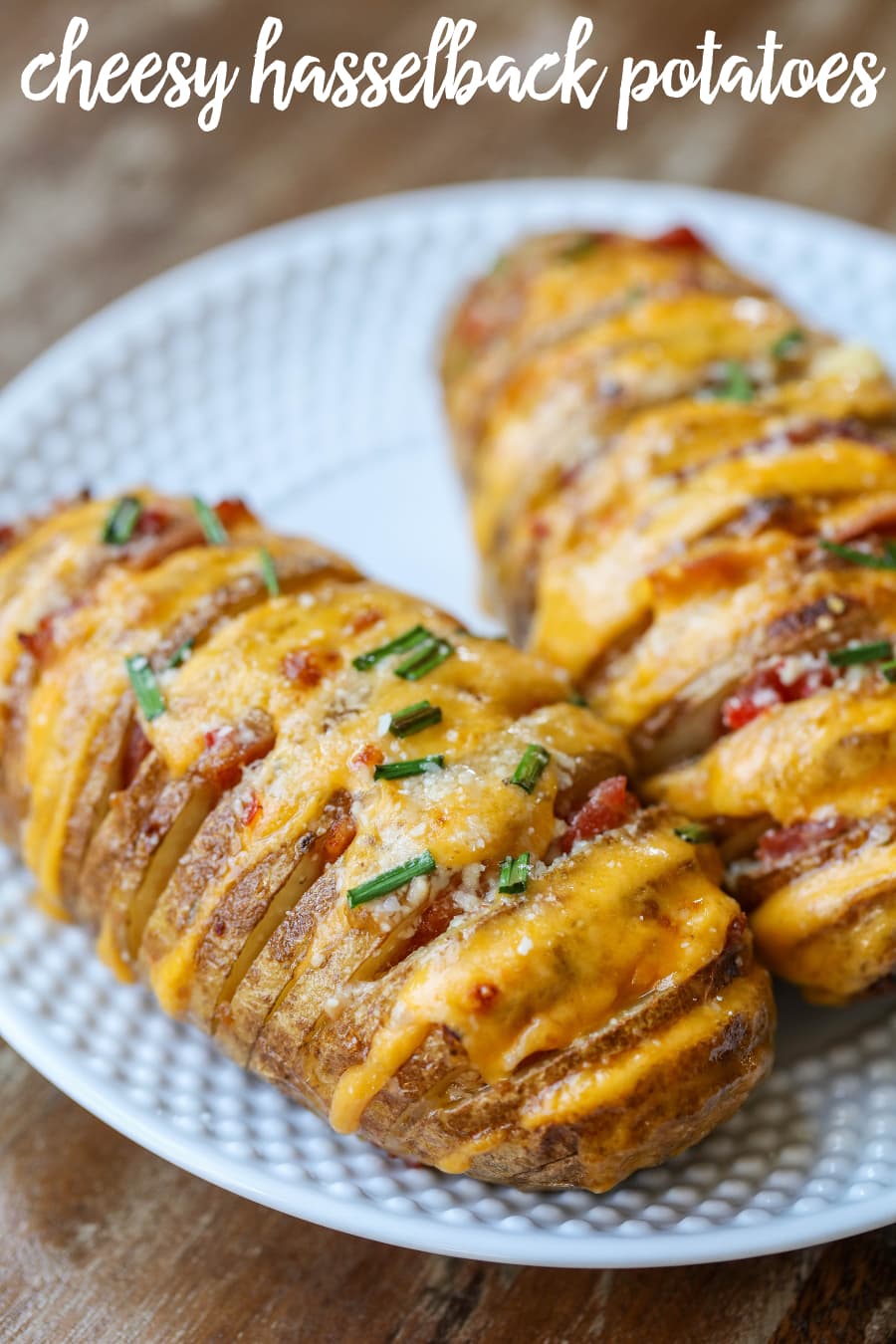 Cheesy Hasselback Potatoes - Lil' Luna