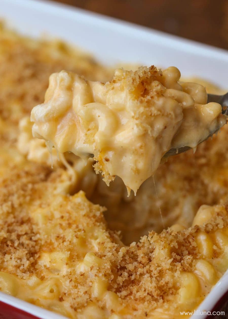 ingredients for homemade mac and cheese