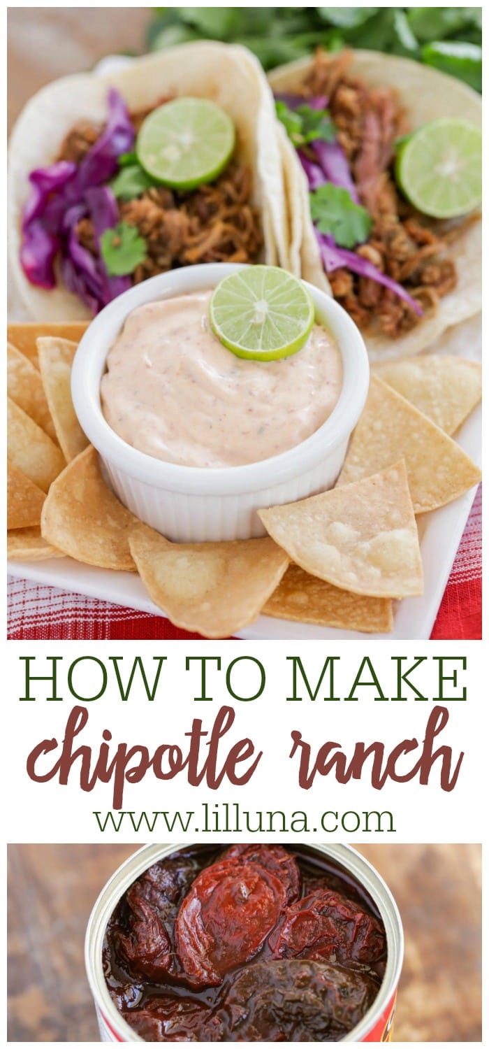 Chipotle Ranch Recipe {Dip or Dressing} Lil' Luna