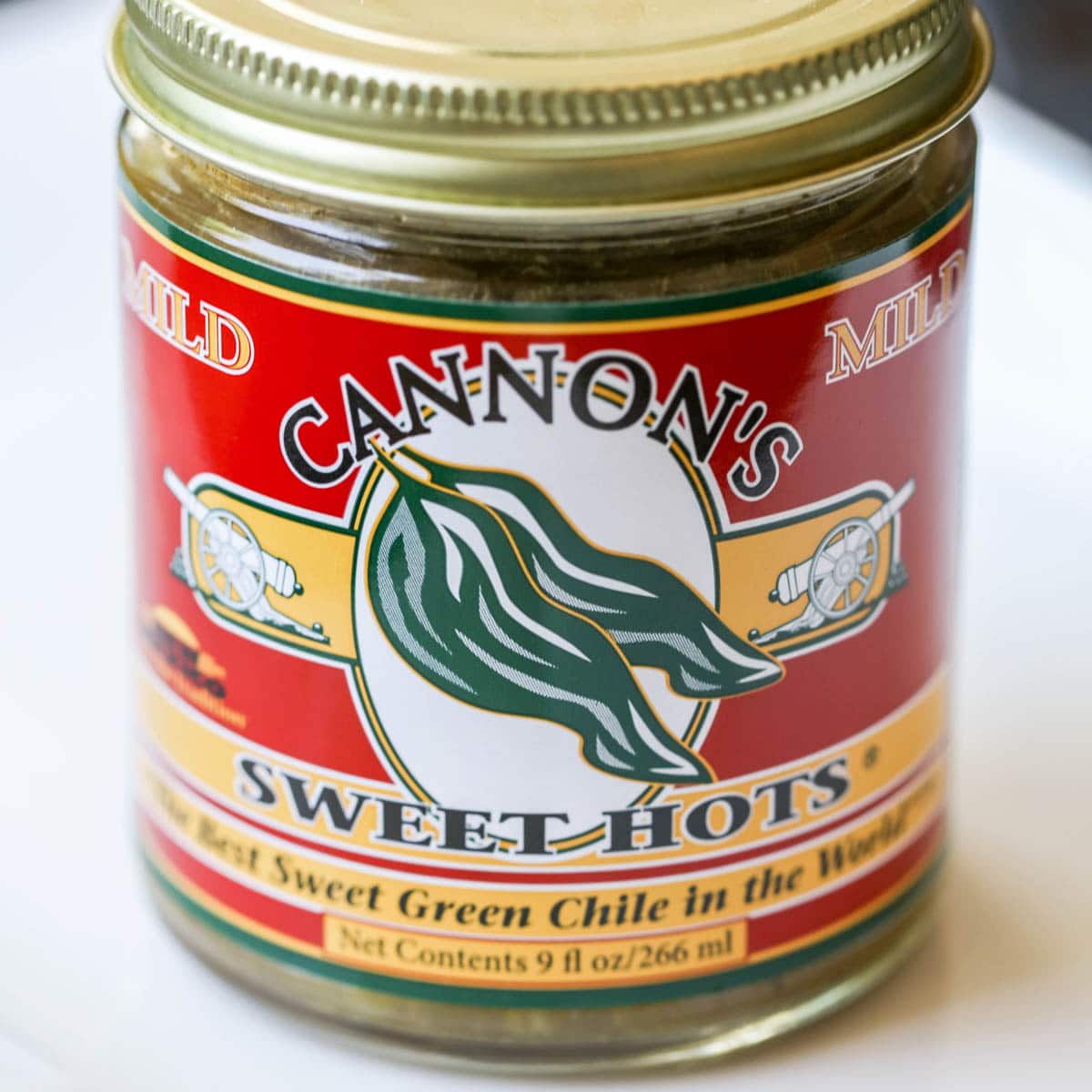 Cannon's sweet green chile in a can