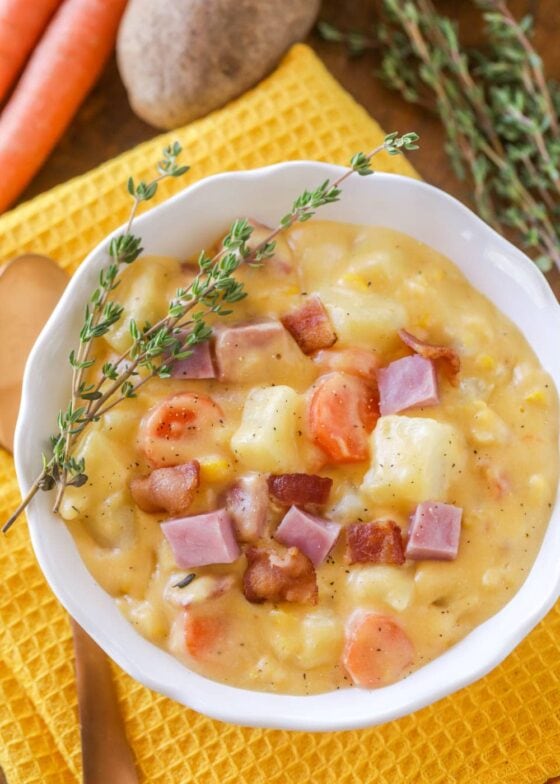 Ham Potato Corn Chowder Recipe | Lil' Luna