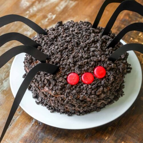 Spooky Spiderweb Cake