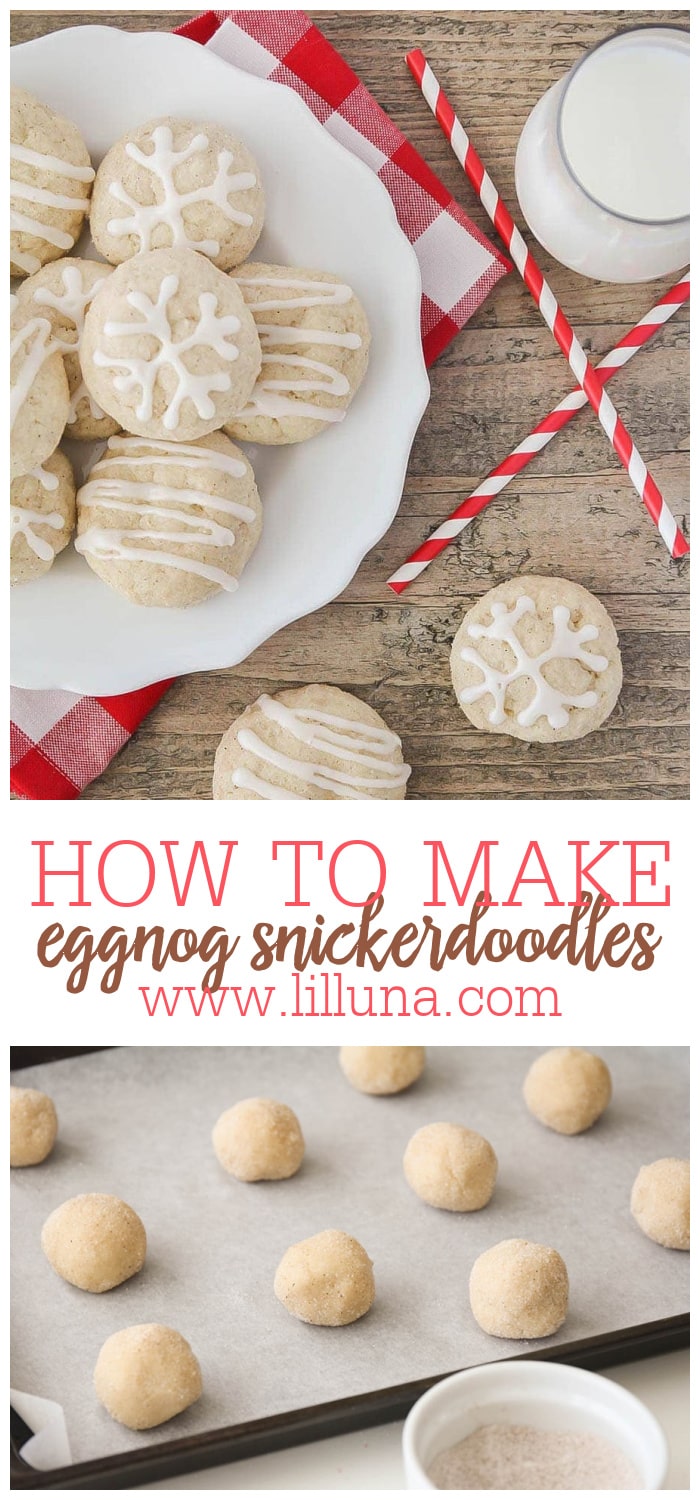 Eggnog Snickerdoodles With Eggnog Glaze Lil Luna 