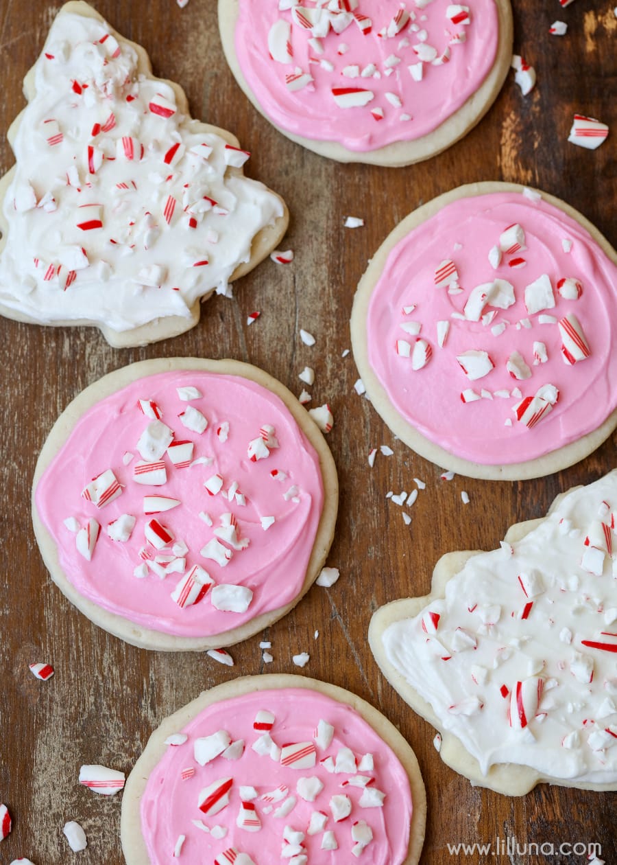 Peppermint Sugar Cookies | Lil' Luna