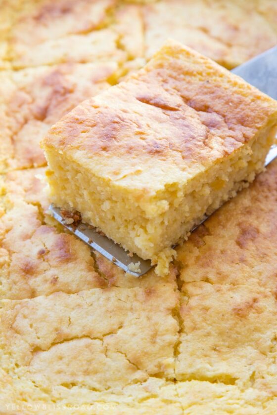 Easy Sour Cream Cornbread Recipe | Lil' Luna