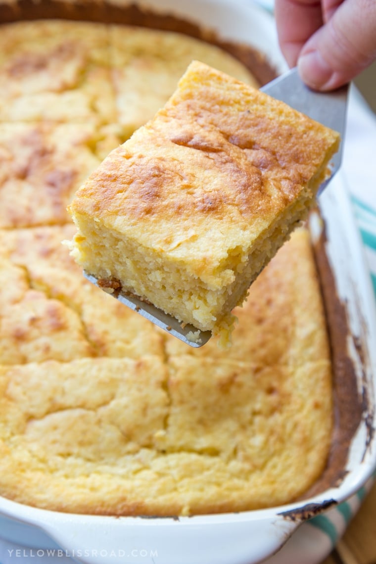 Cornbread with creamed corn and sour cream