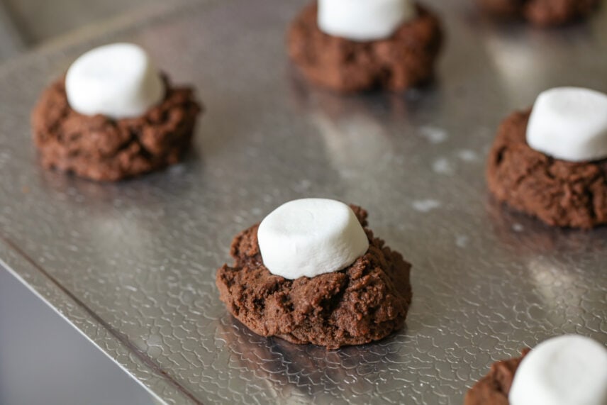 Chocolate Marshmallow Cookies {Melt-in-Your-Mouth} | Lil' Luna