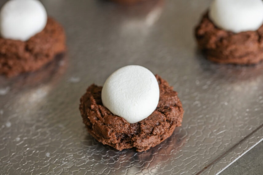 Chocolate Marshmallow Cookies {MeltinYourMouth} Lil' Luna