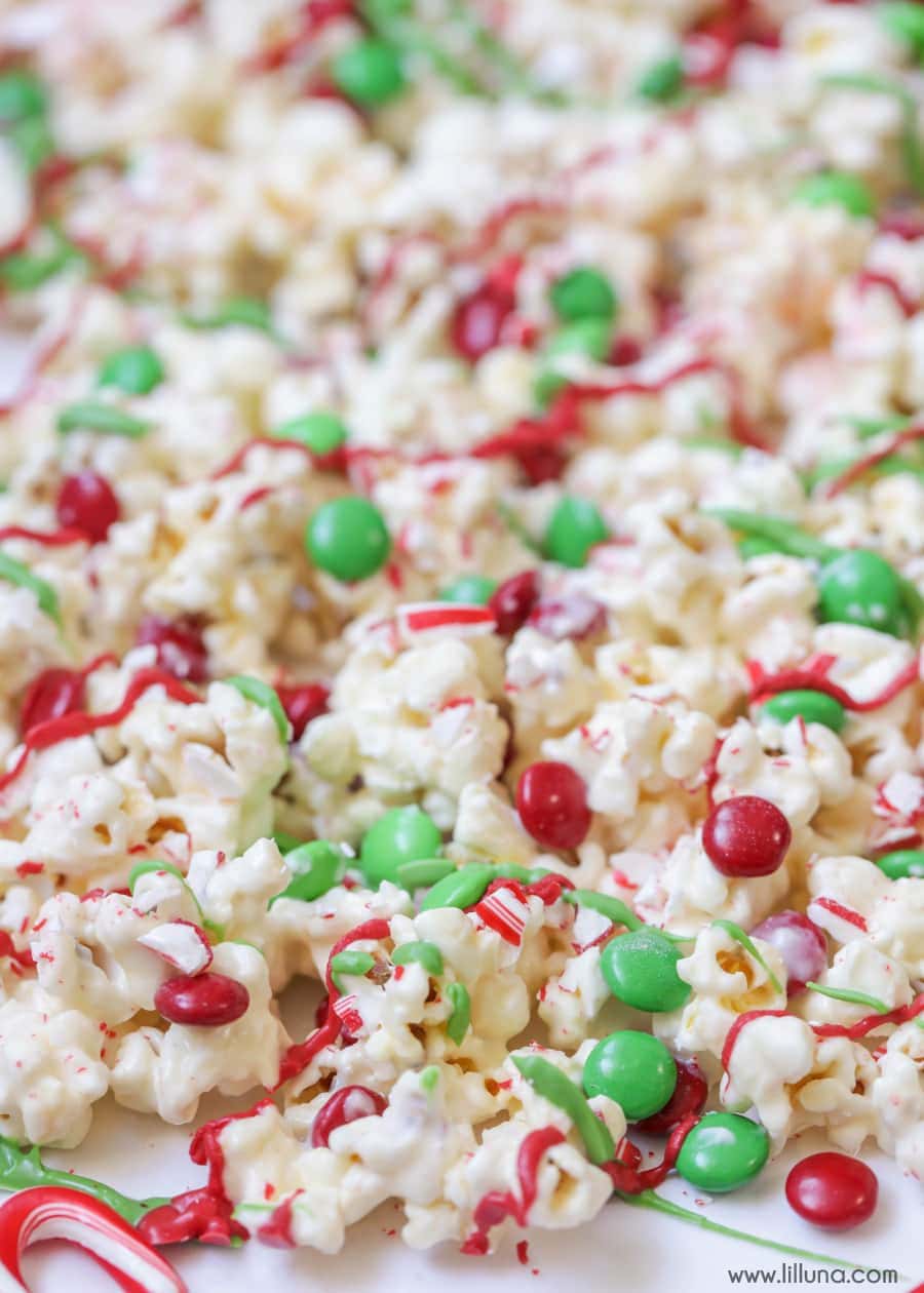 christmas popcorn treat bags