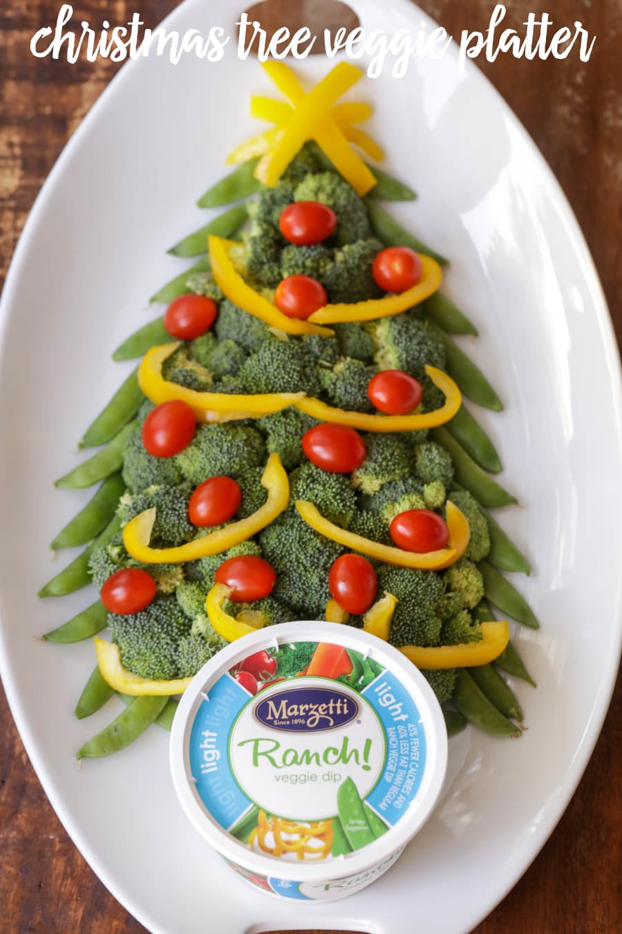 christmas tree veggie tray