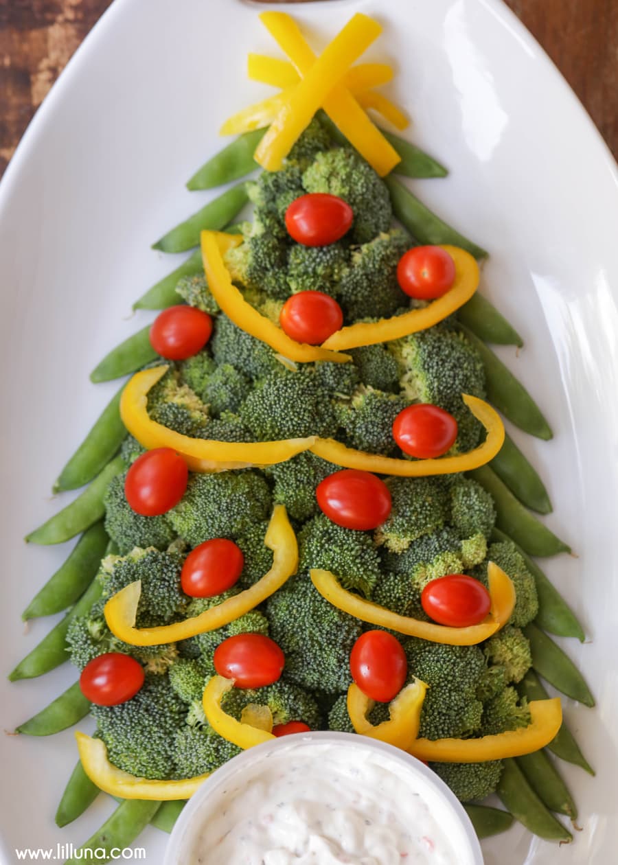 Christmas Tree Veggie Platter - Lil' Luna