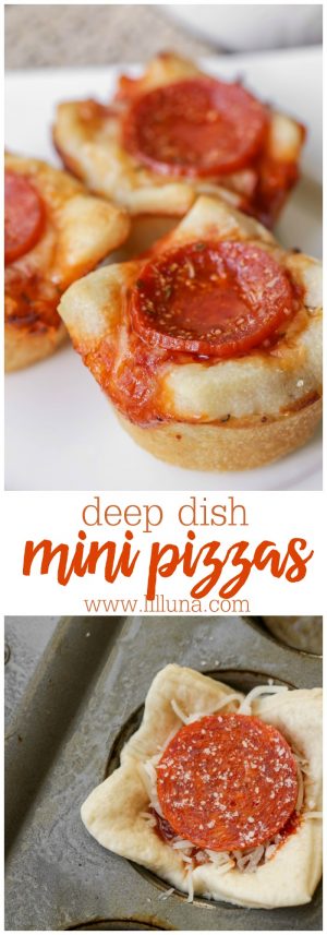 Deep Dish Mini Pizzas - Lil' Luna