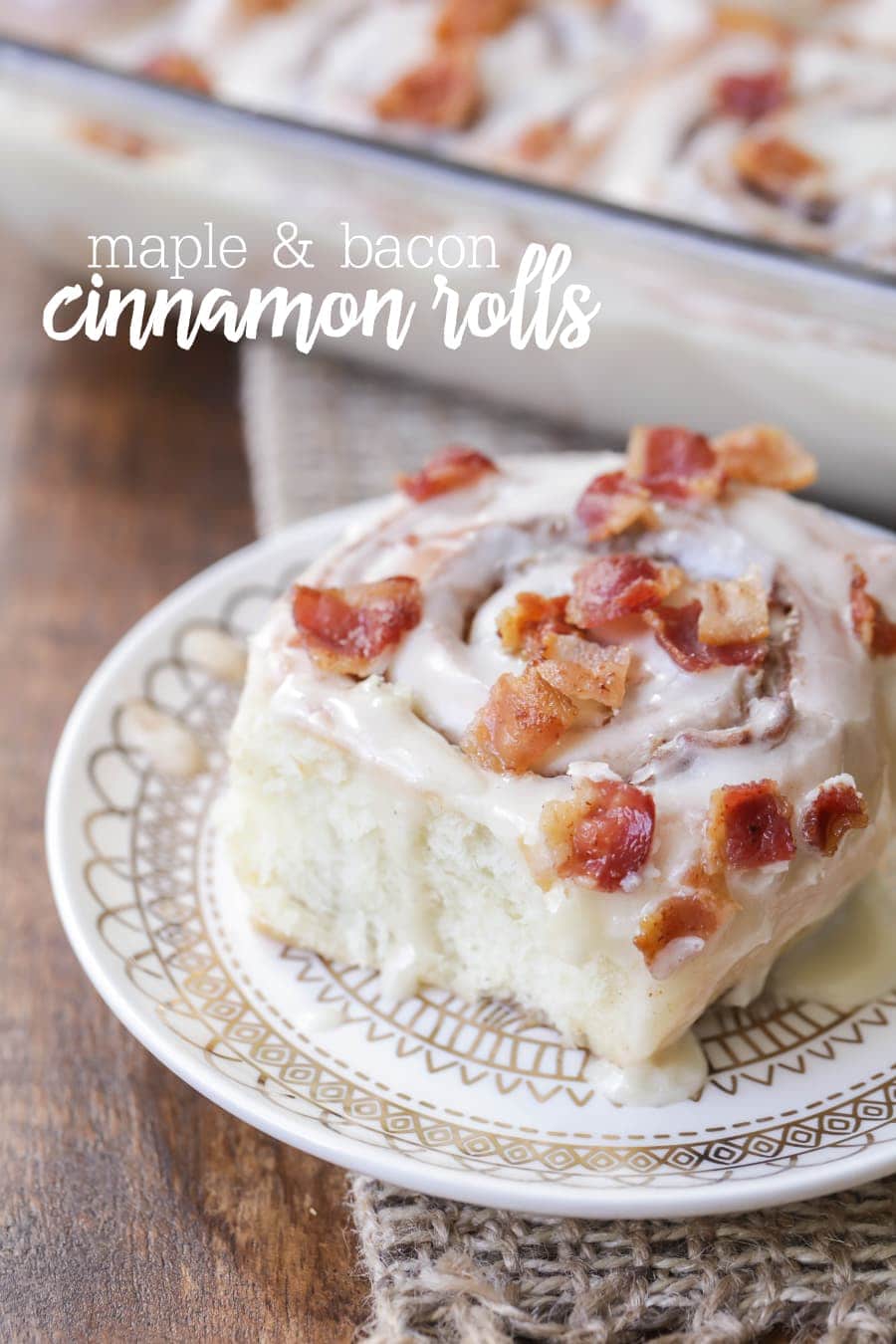 maple bacon cinnamon rolls