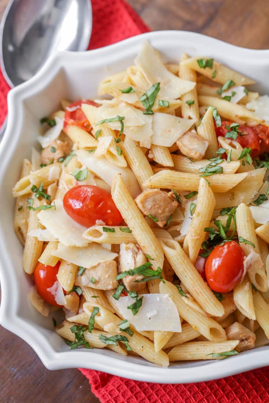 Bruschetta Chicken Pasta {30 Min Dish!} | Lil' Luna