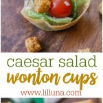 Caesar Salad Wonton Cups - Hezzi-D's Books and Cooks