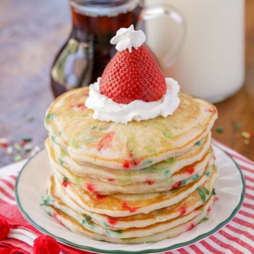 How to make Festive Green Christmas Pancakes