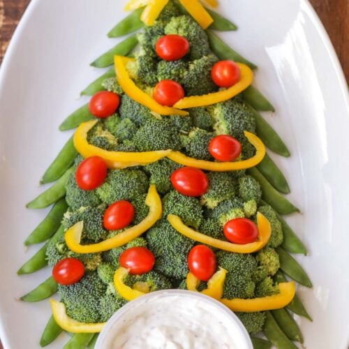 Veggie Straw Christmas Tree Appetizer or Snack ⋆ Exploring