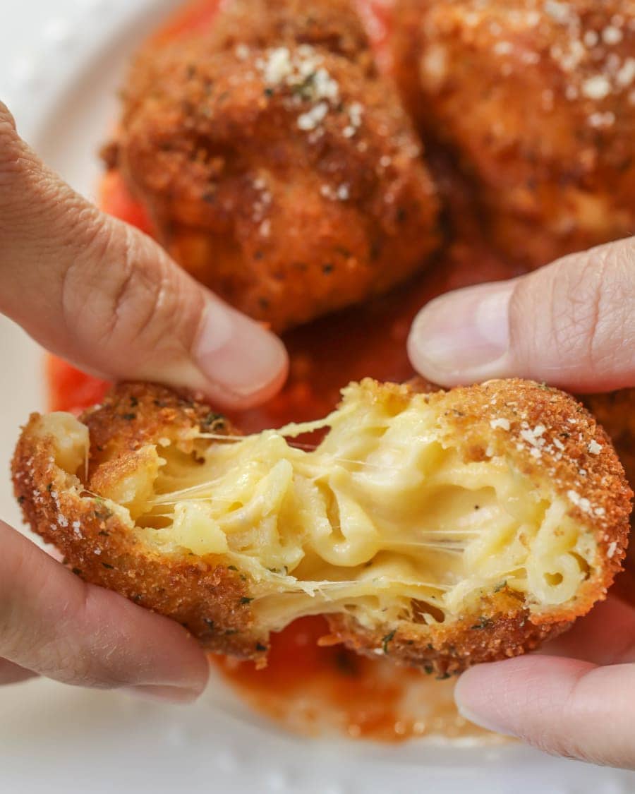 This copycat version of Cheesecake Factory's Fried Mac and Cheese ...
