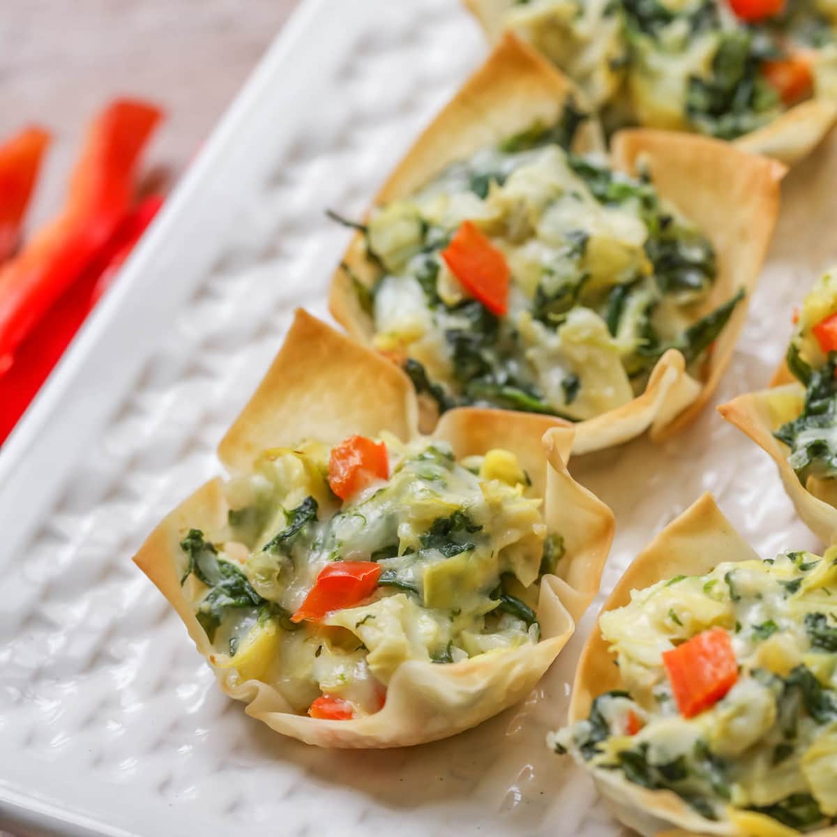 Spinach Artichoke Cups