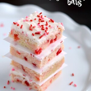 Cherry Sugar Cookie Bars with Cream Cheese Frosting