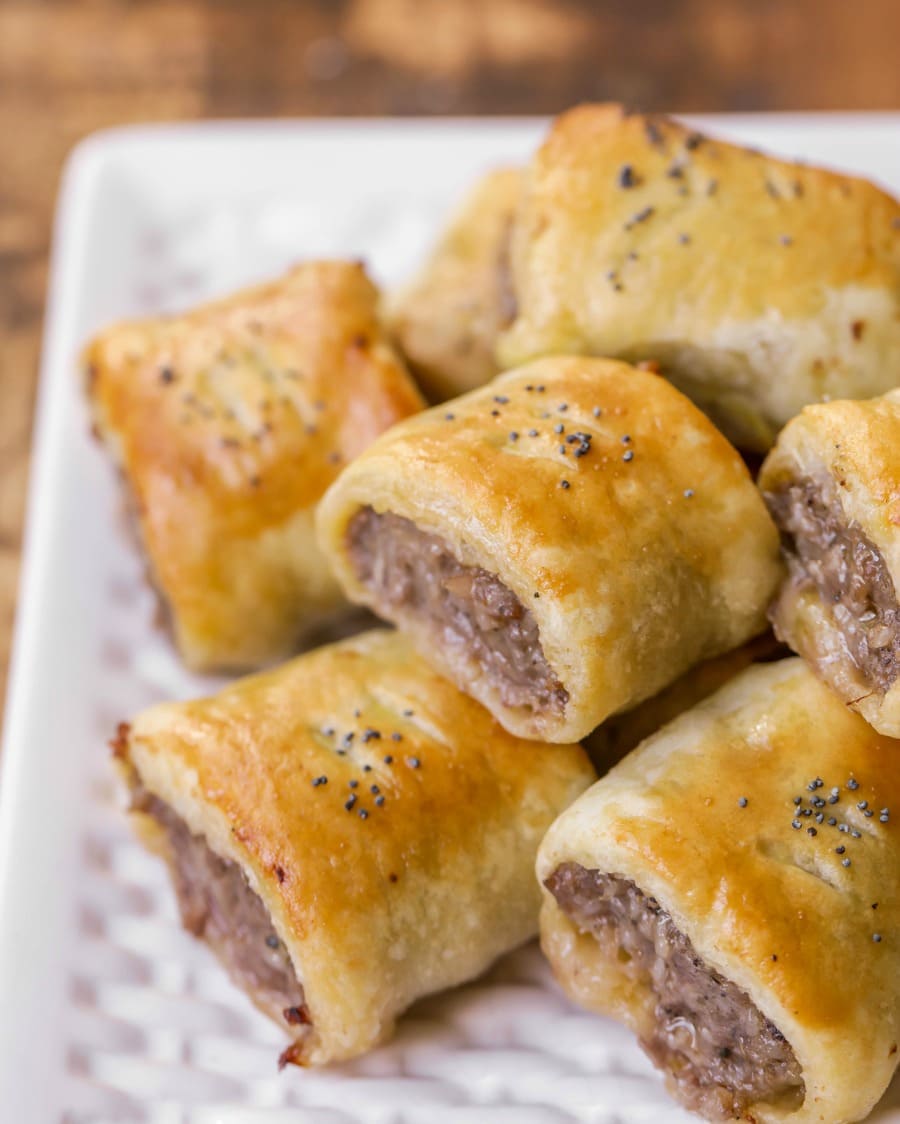 Puff Pastry Sausage Rolls Recipe Video Lil Luna