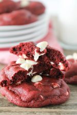 Red Velvet White Chocolate Chip Cookies