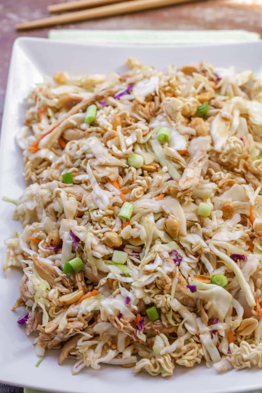 Asian Chicken Noodle Salad {Fresh + Easy} | Lil' Luna