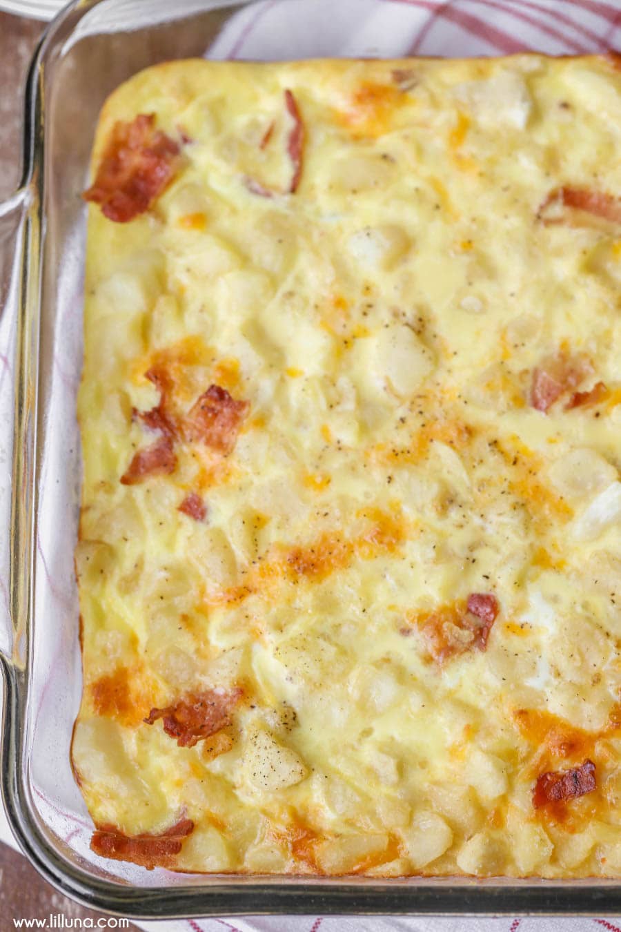 Cheesy Breakfast Casserole - Lil' Luna