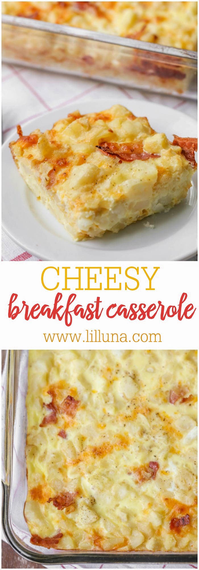 Cheesy Breakfast Casserole {Quick + Simple} Lil' Luna