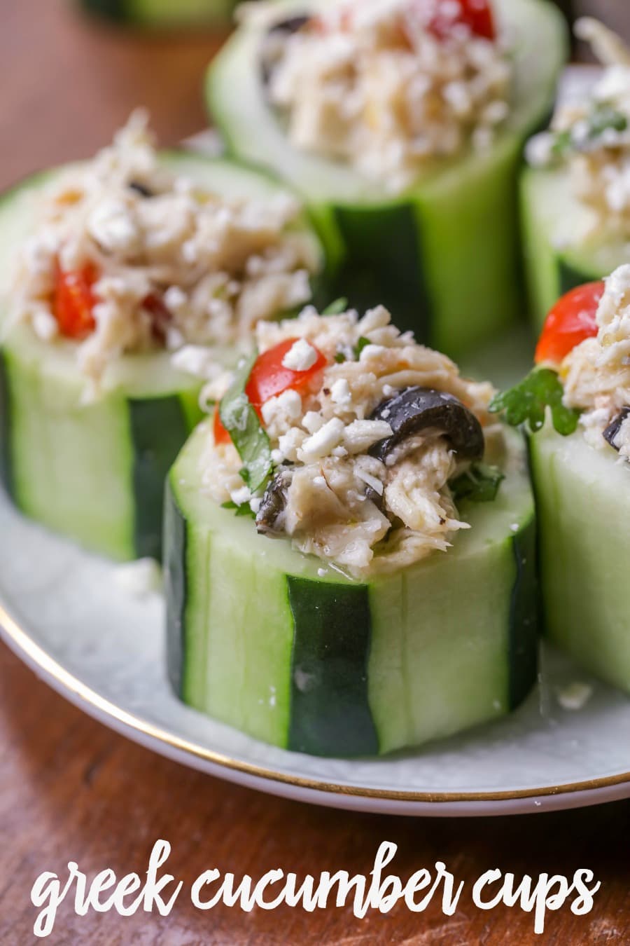 Greek Avocado & Feta Stuffed Cucumber Cups Recipe