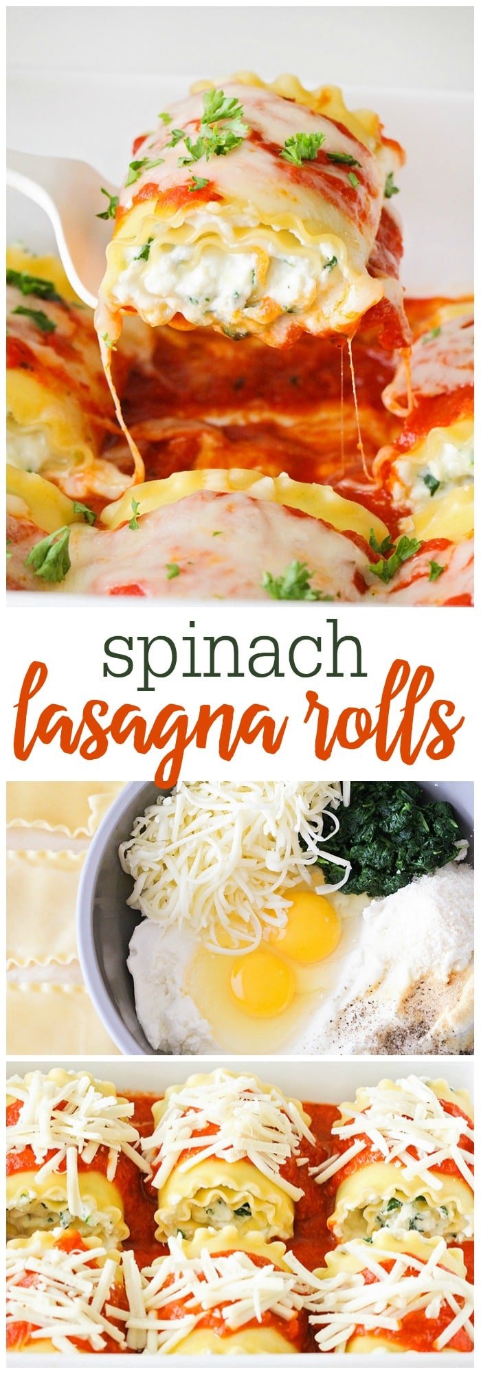 Cheesy Spinach Lasagna Rolls +VIDEO  Lil Luna