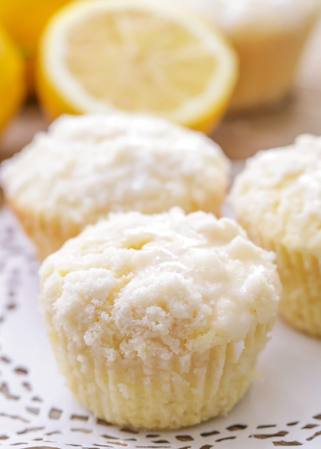 Best Lemon Crumb Muffins With Lemon Glaze Lil Luna