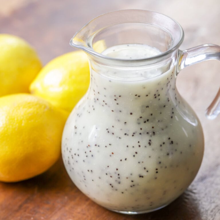 Lemon Poppy Seed Dressing Recipe (+VIDEO) | Lil' Luna