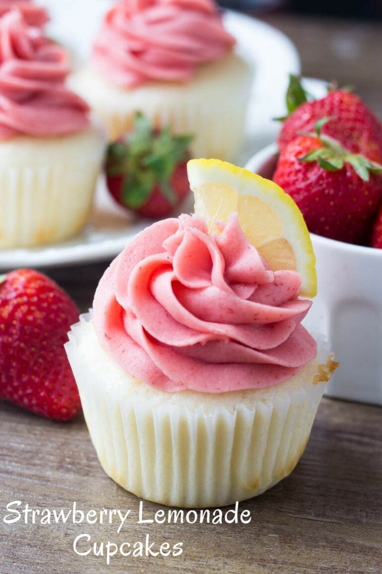 Strawberry Lemonade Cupcakes