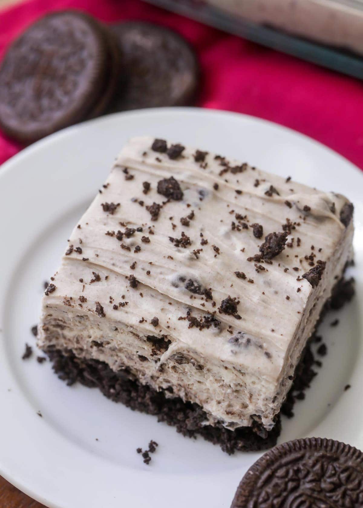 No Bake Oreo Cheesecake Recipe {15 Minutes to Make!} | Lil&amp;#39; Luna