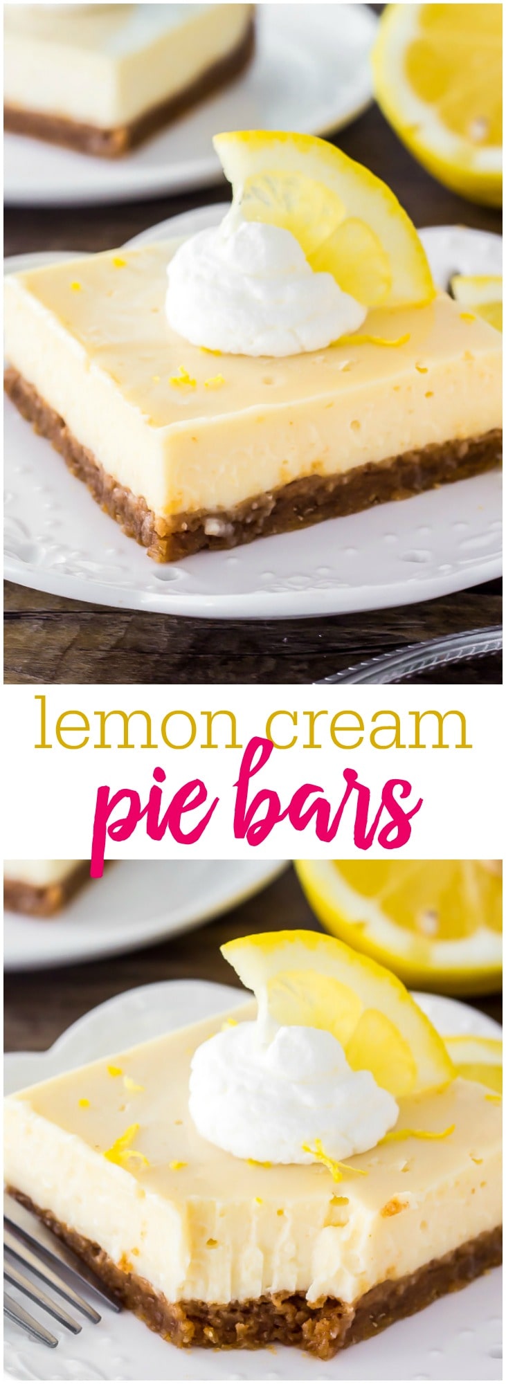 Lemon Cream Pie Bars recipe | Lil' Luna