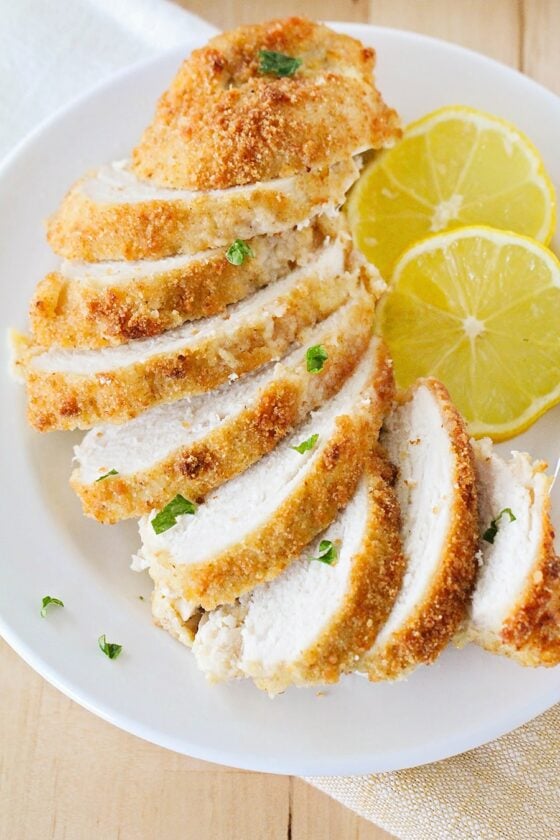 Parmesan Crusted Chicken Recipe | Lil' Luna