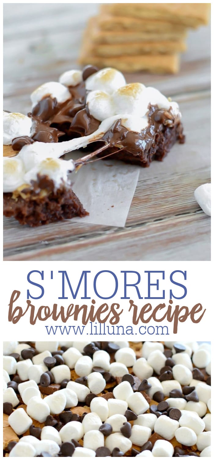 S'mores Brownies {Only 5 Minutes Prep} | Lil' Luna