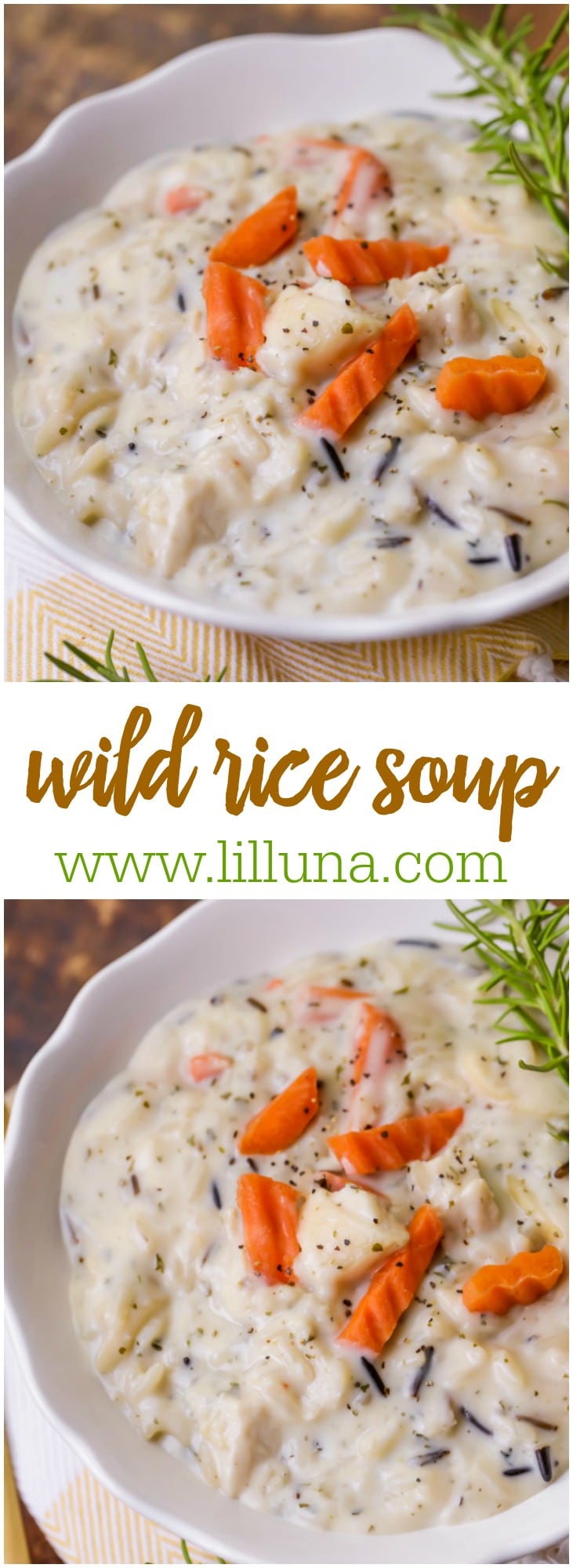 Creamy Chicken Wild Rice Soup {Ready in 15 Minutes} | Lil' Luna